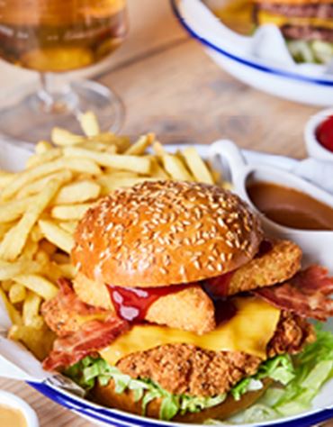 Burger and a drink £11.75*